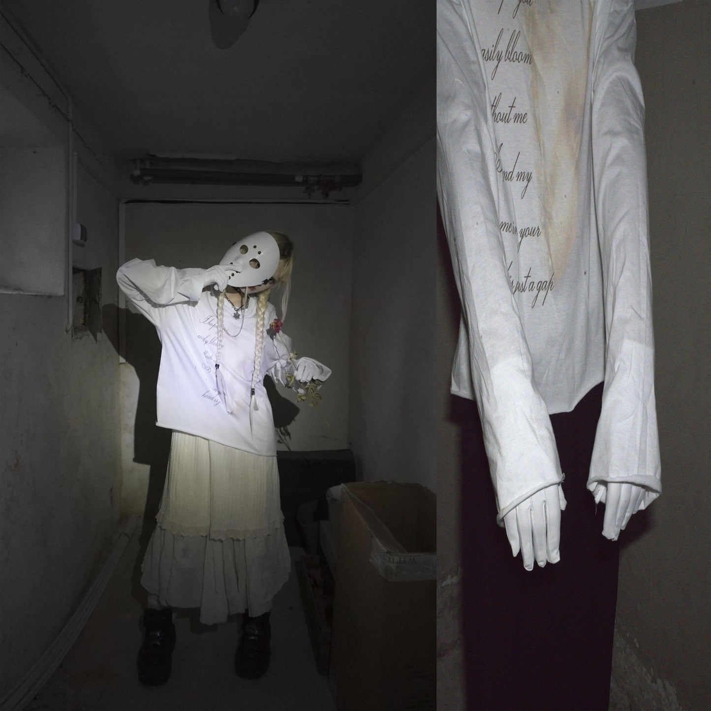 "WHITE GLARE DELUXE" LONGSLEEVE