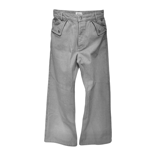 Mule Ear Pockets Grey Canvas Pants [PRE-ORDER]